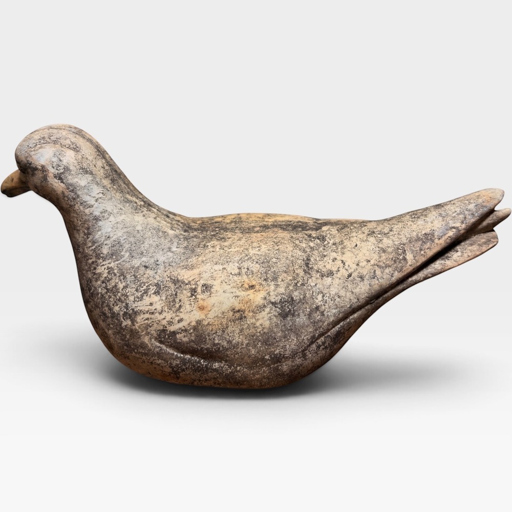 VTG Wabi-Sabi Seagull Hollow Clay Seabird Folk Art Coastal - Picture 6 of 10